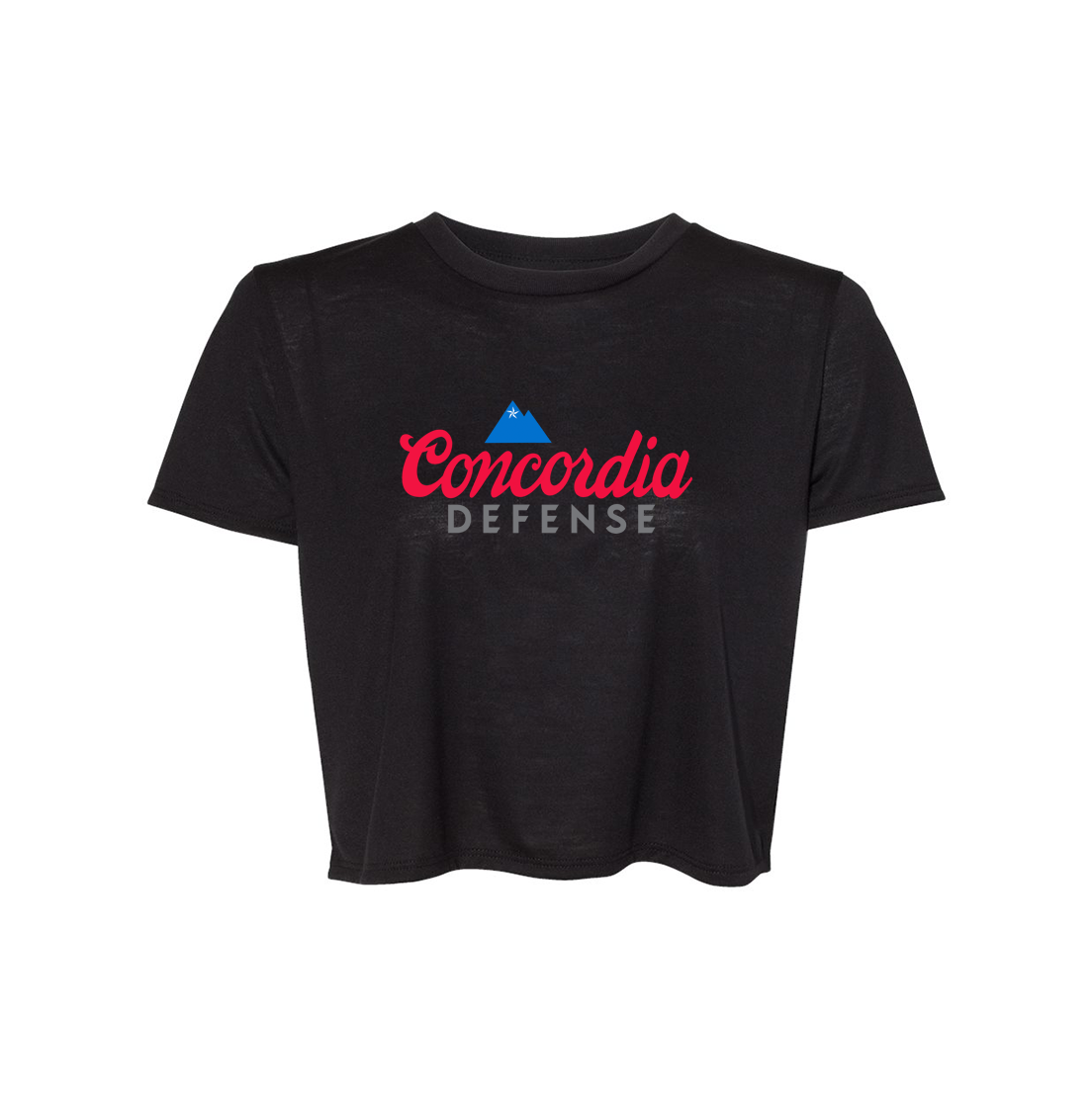 Womens Crop Tee Black