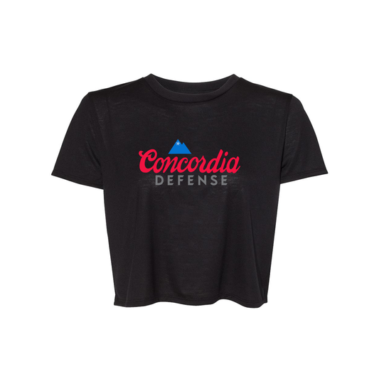 Womens Crop Tee Black